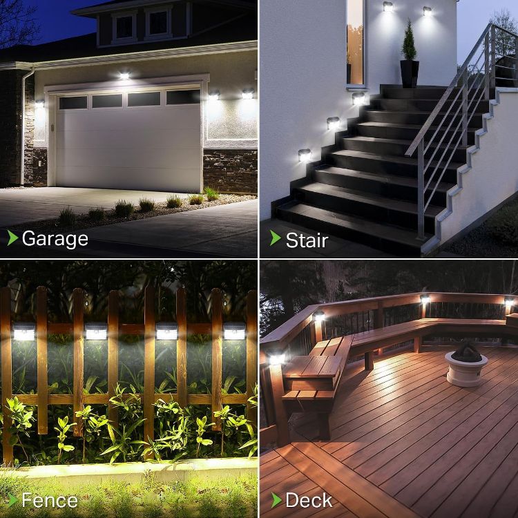 Picture of Solar Lights Outdoor, Super Bright 126LED Solar Security Lights PIR Motion Sensor with 3 Lighting Modes, 270° Lighting Angle, Wireless IP65 Waterproof Wall Lights for Outside (4 Pack)
