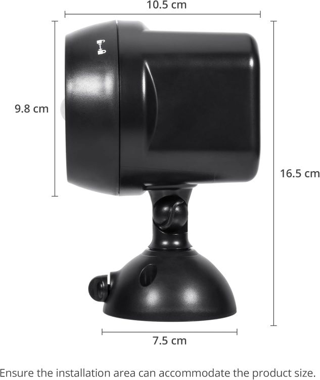 Picture of Battery Powered Outdoor Security Lights, 2 Pack, PIR Motion Sensor Cover 2 Outdoor Areas at Once, 120° Detection Angle, Up to 5 m Range, No-Wiring Installation, 20-Second Auto Shut-Off