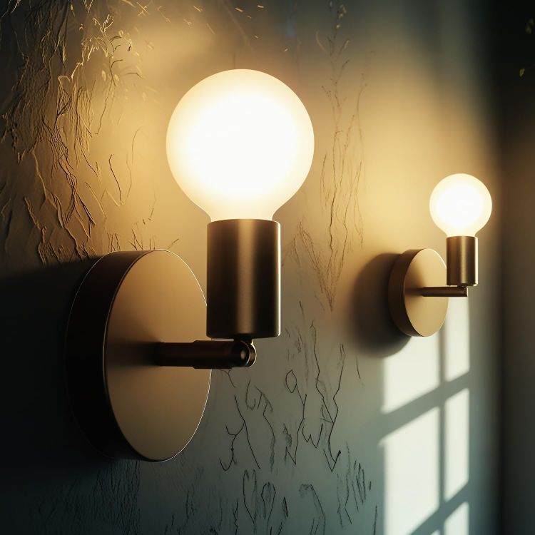 Picture of Wall Sconces 2 Pack, Black Wall Lights Industrial Up and Down, Indoor E27 Metal Vintage Wall Lamp Fixtures for Bedroom, Living Room, Kitchen, Hallway, Restaurant, Bar (Not Included Bulb) 