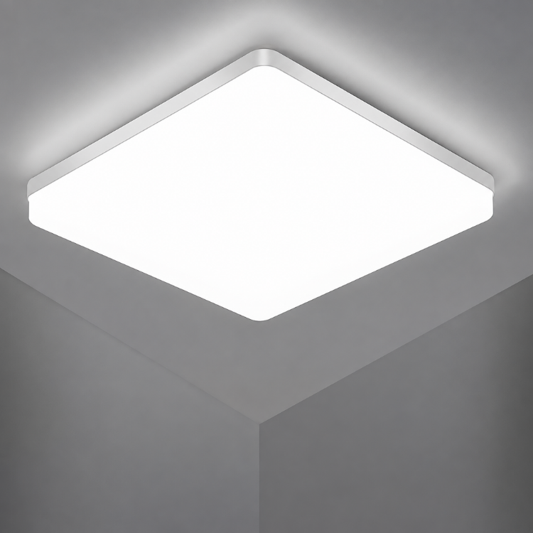 Picture of Ultra-Bright 48W Square LED Ceiling Light – Warm White IP44 Waterproof Flush Mount