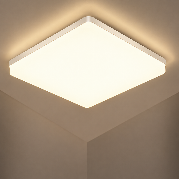 Picture of Ultra-Bright 48W Square LED Ceiling Light – Warm White IP44 Waterproof Flush Mount