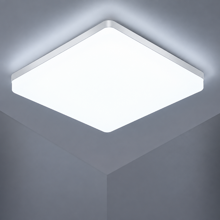 Picture of Ultra-Bright 48W Square LED Ceiling Light – Warm White IP44 Waterproof Flush Mount