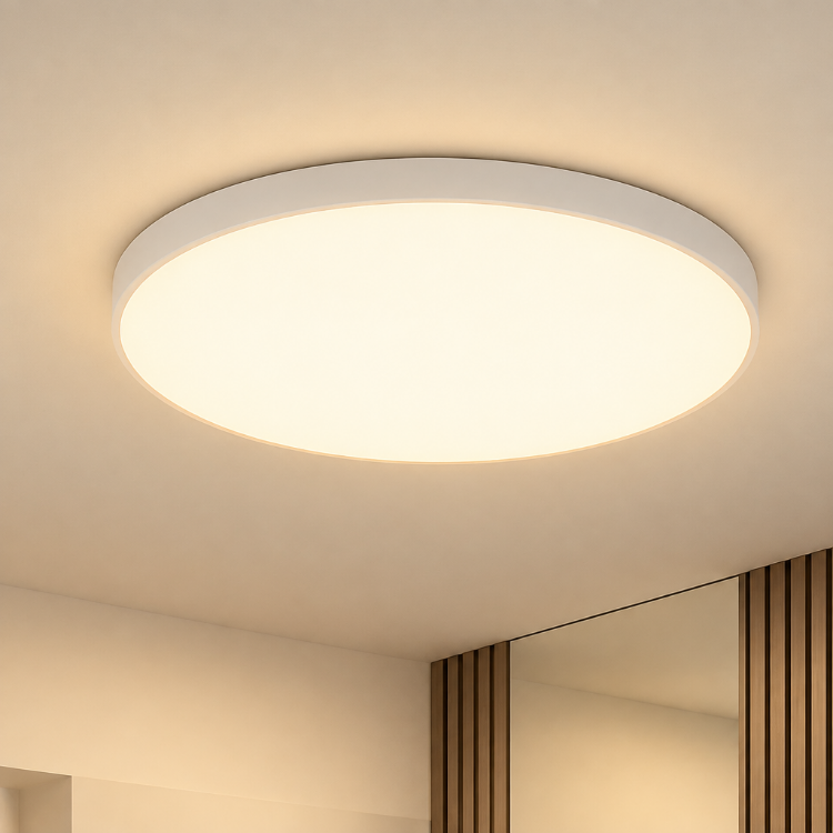 Picture of Modern 48W LED Ceiling Lights Round, 6000K Cool White Indoor Dome Flush Ceiling Light for Bulkhead, Bedroom, Utility Room,Stairs & Hallway