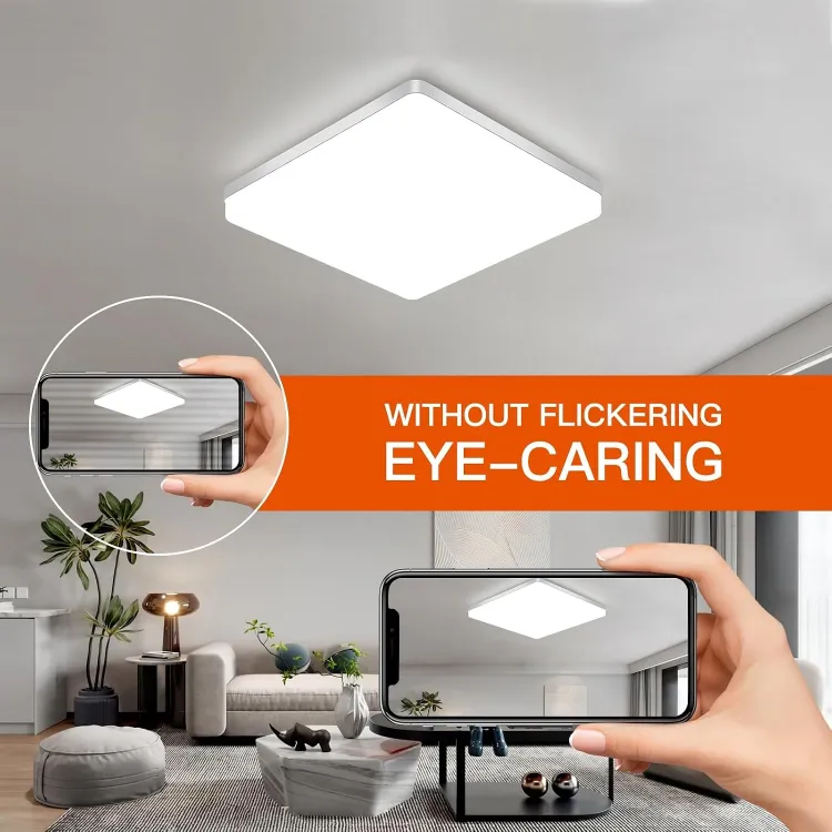 Picture of 48W LED Square Ceiling Light 30x30cm White Flush Mount - Give a New Look To Your Room - Make a Dull Room Feel Fresh