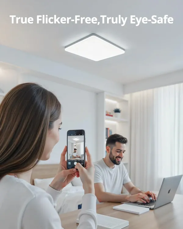 Picture of 48W LED Square Ceiling Light 30x30cm White Flush Mount - Give a New Look To Your Room - Make a Dull Room Feel Fresh