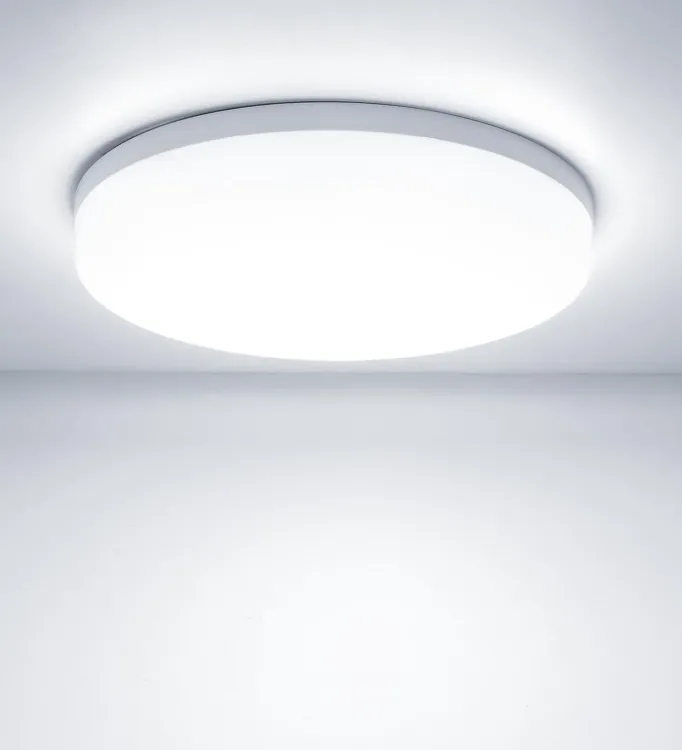 Picture of 48W Round LED Ceiling Light – Flush Mount Modern Ceiling Lamp for Bedrooms, Living Rooms, Kitchens & Hallways - A warmer way to light the rooms you actually relax in