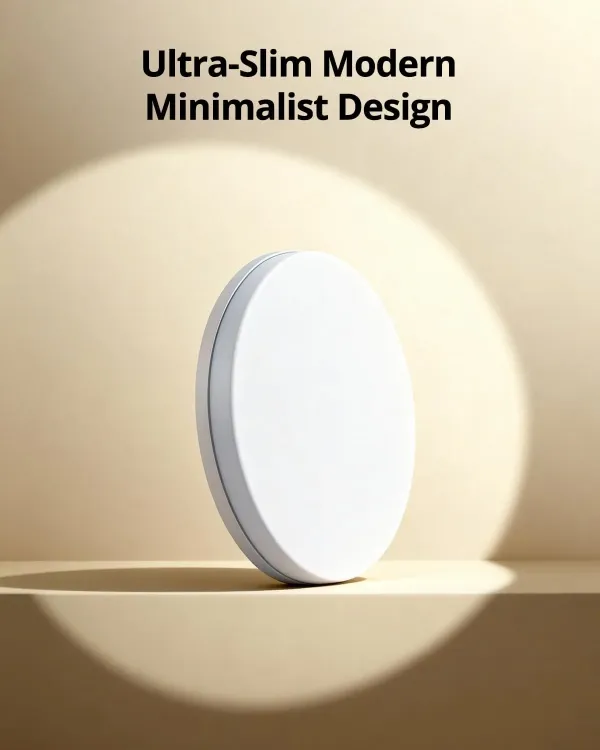 Picture of 48W Round LED Ceiling Light – Flush Mount Modern Ceiling Lamp for Bedrooms, Living Rooms, Kitchens & Hallways - A warmer way to light the rooms you actually relax in