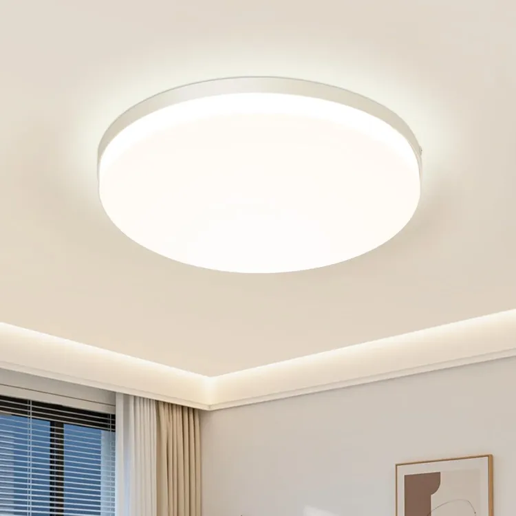 Picture of 48W Round LED Ceiling Light – Flush Mount Modern Ceiling Lamp for Bedrooms, Living Rooms, Kitchens & Hallways - A warmer way to light the rooms you actually relax in