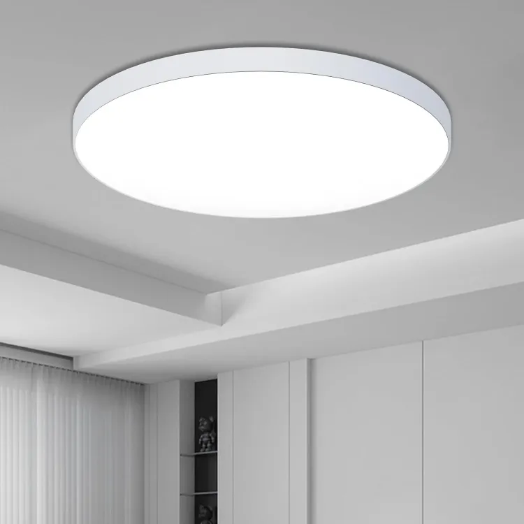 Picture of 48W Round LED Ceiling Light – Flush Mount Modern Ceiling Lamp for Bedrooms, Living Rooms, Kitchens & Hallways - A warmer way to light the rooms you actually relax in