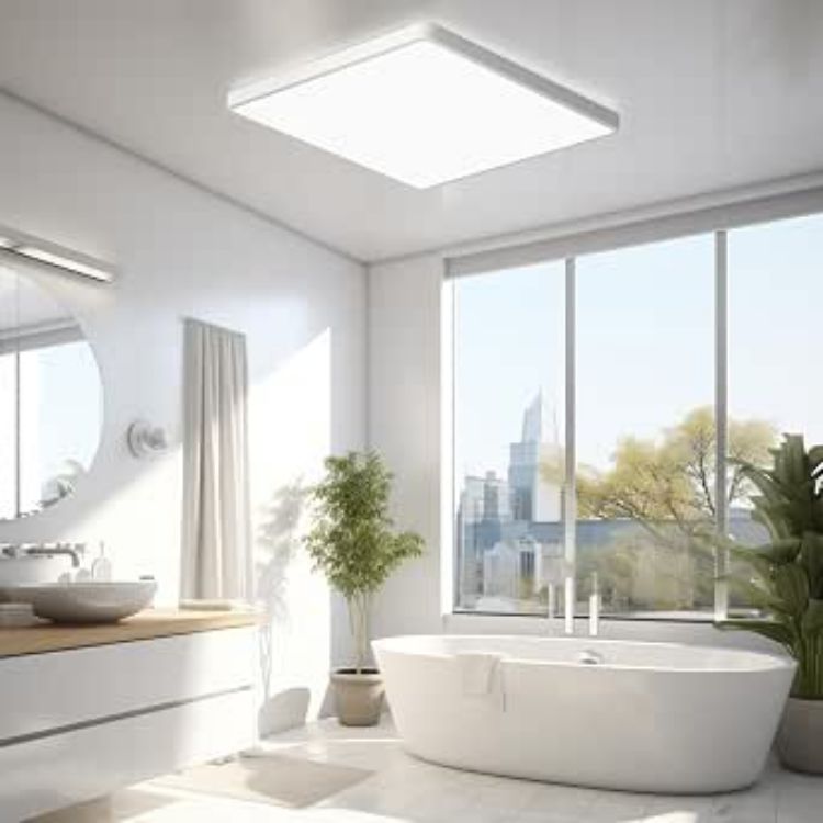 Picture of 36W LED Ceiling Light 6500K Cool White – 3240LM Square Flush Mount Ceiling Lamp IP44 Waterproof for Kitchen, Bedroom, Bathroom & Hallway