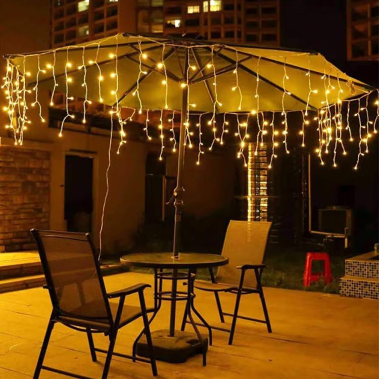Picture of 10m 400 LED Plug-in Waterproof Fairy String Lights with 8 Modes, Timer&Connectable, for Eaves, Gutters, House Roof, Garden, Patio & Party Decorations Warm White