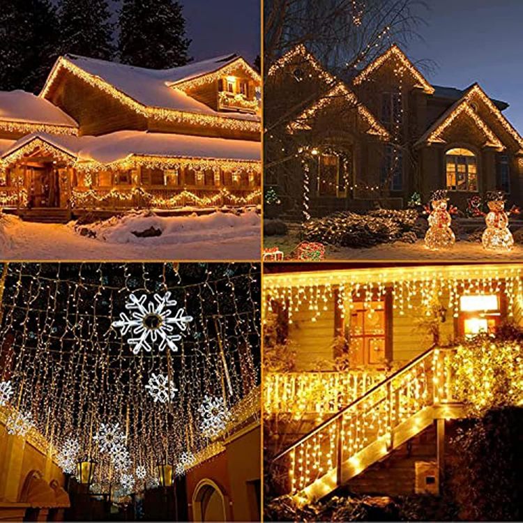 Picture of 320LED 11m/36.1ft Warm White Outdoor Hanging Party Fairy String Lights, 8 Modes Plug in Timer for Bedroom Patio Wedding IP44 Waterproof Christmas Decoration