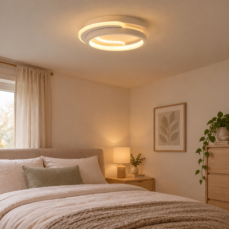 Picture of  Modern Round Aluminum Ceiling Light 3-Color Dimming Led Small Ceiling Lamp Close To Ceiling Light Fixtures for Aisle Dining Room Bedroom Kitchen Cloakroom Hallway Porch 