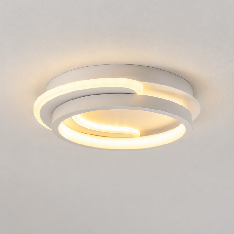 Picture of  Modern Round Aluminum Ceiling Light 3-Color Dimming Led Small Ceiling Lamp Close To Ceiling Light Fixtures for Aisle Dining Room Bedroom Kitchen Cloakroom Hallway Porch 